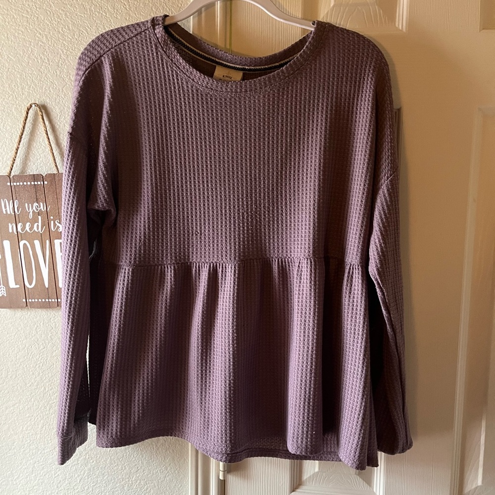 Target Knox Rose Peplum long sleeve top